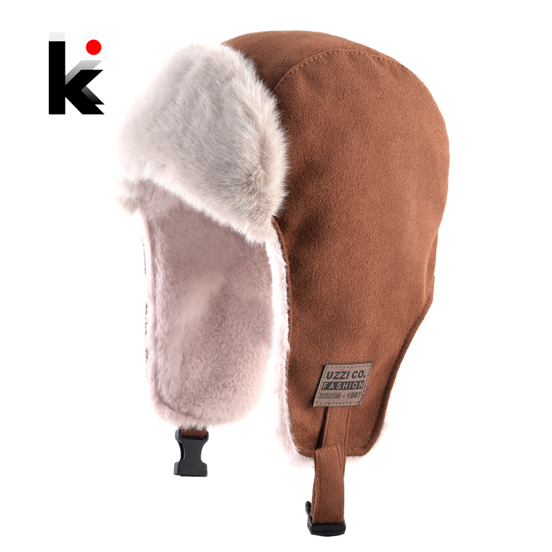 Trapper Hat Ear Flap - قبعة من الجلد الصناعي بغطاء للأذنين