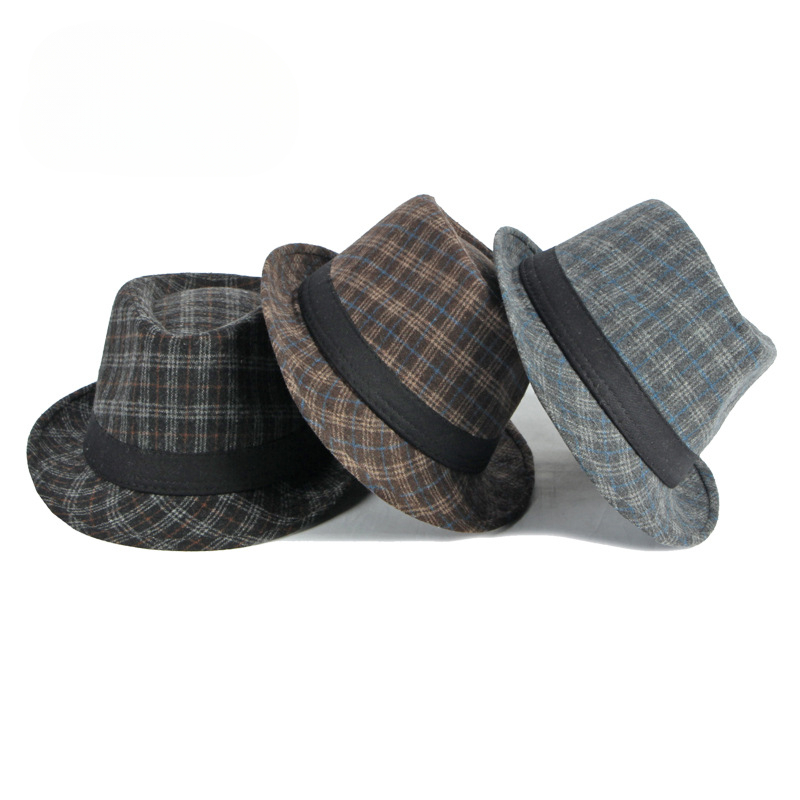 Fedora Hat Wool - قبعة الجاز الصوفية للرجال والنساء ،