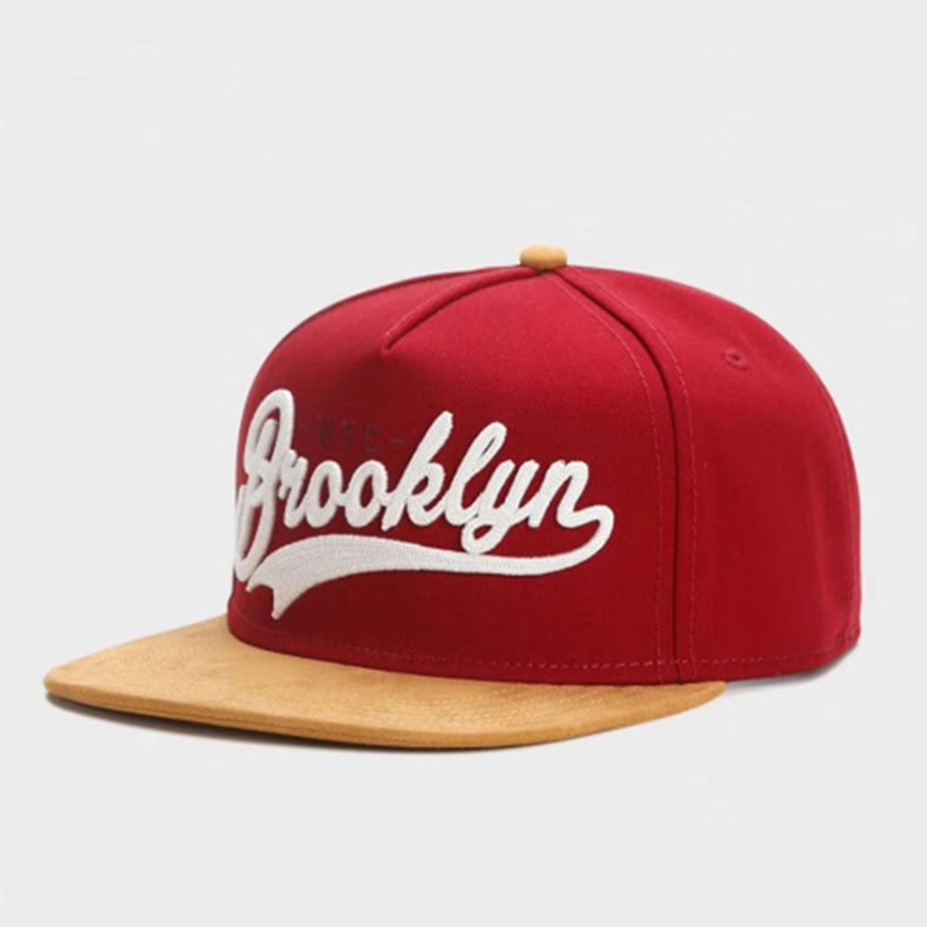 Snapback Hat Flat - بروكلين قبعة سناب باك فاخرة بحافة