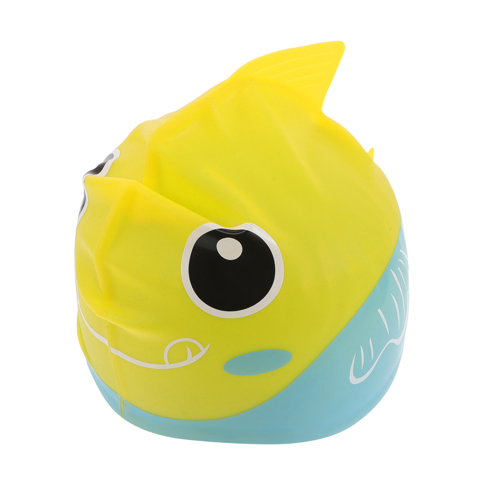 Swim Hat Silicone - قبعة سباحة من السيليكون بنقشة سمكة