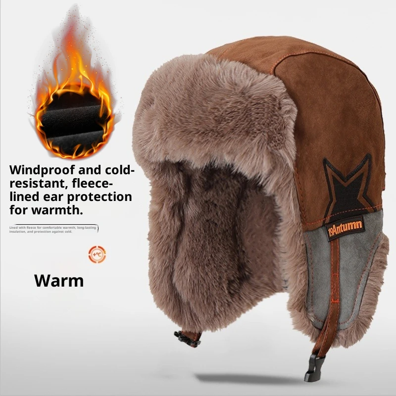 Trapper Hat Ear Flap - قبعة شتوية متعددة الاستخدامات 3 في