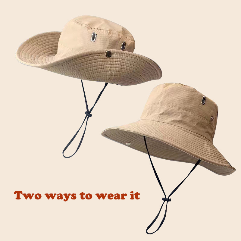 Sun Hat Wide Brim - قبعة شمس للجنسين لصيد الأسماك في
