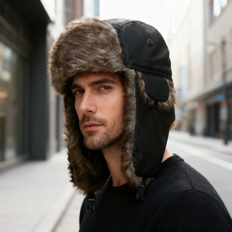 قبعة شتوية للجنسين، مقاومة للم - مراجعة Trapper Hat Ear Flap وسعره