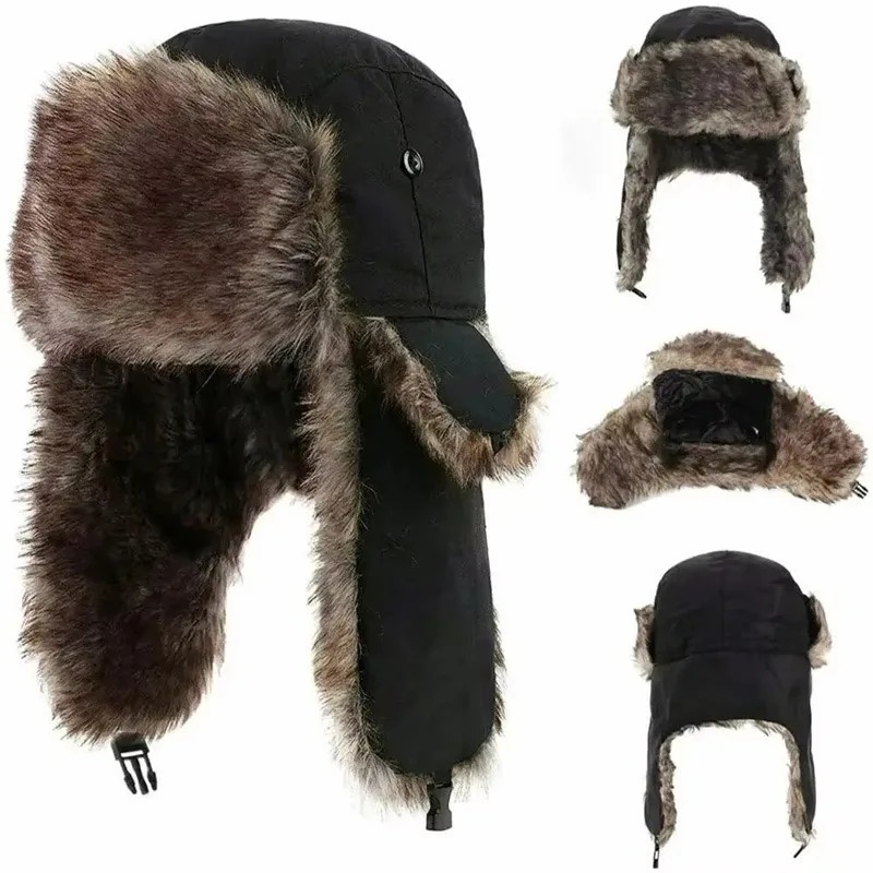 قبعة شتوية للجنسين، مقاومة للم - مراجعة Trapper Hat Ear Flap وسعره