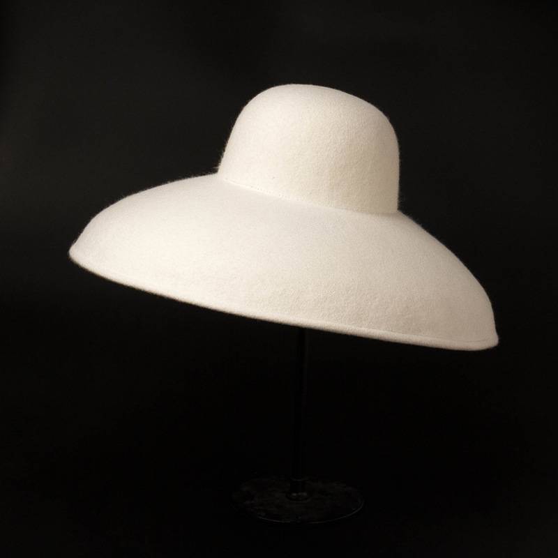 الكلاسيكية الكبيرة واسعة حافة  - مراجعة Fedora Hat Wool وسعره