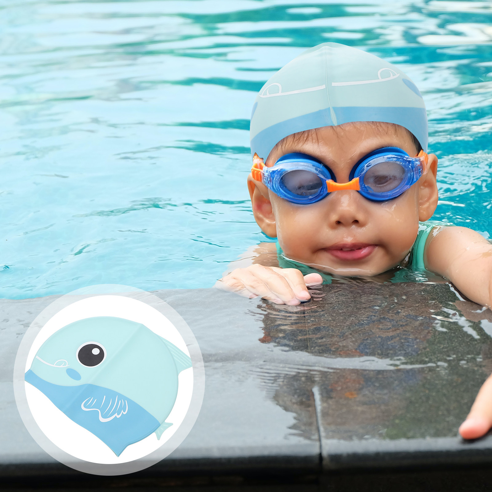 قبعة سباحة للأطفال مصنوعة من ا - مراجعة Swim Hat Silicone وسعره
